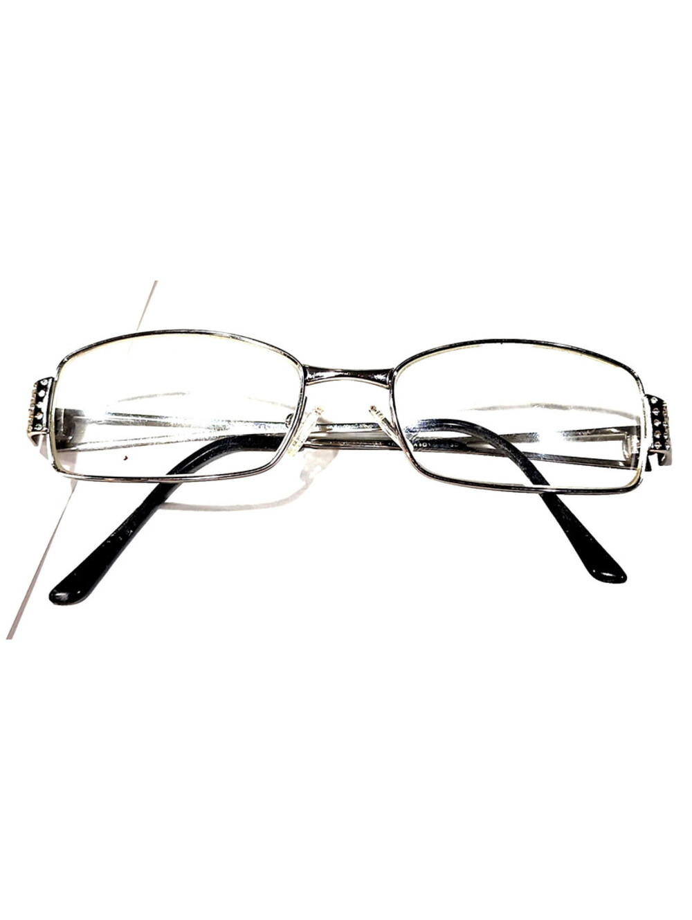 Versace 1117 1000 Silver Metal Rectangle Eyeglasses 51-17 140